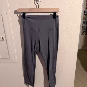 Lululemon High Rise Leggings Gray Size 6 Womens Yoga Pants Athletic